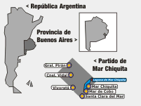 Mapa de Ubicación del Partido de Mar Chiquita en la Provincia de Buenos Aires